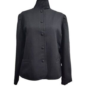 Vintage Joyce Sportswear Black Buttoned Down Blazer Women's Small
